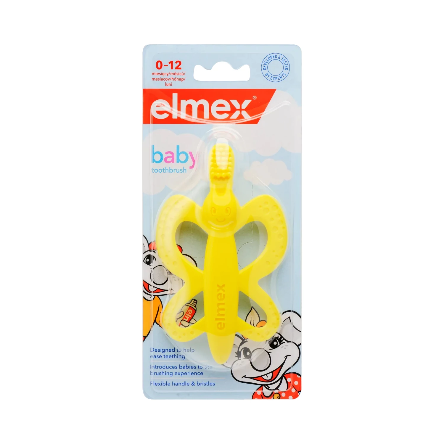 Baby fogkefe és rágóka, 0-12 hónapos korig, 1 db